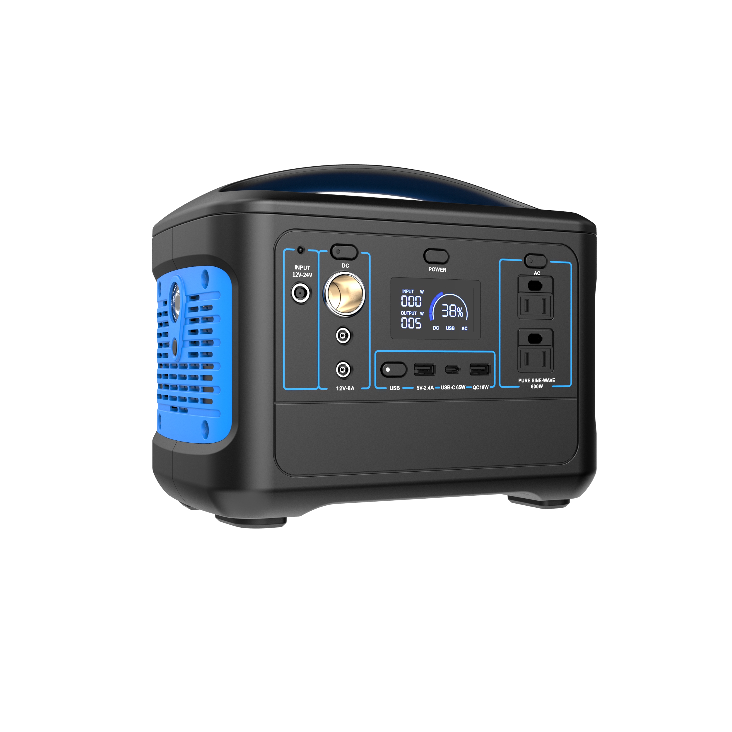 portable power generator solar battery charged  home backup power supply