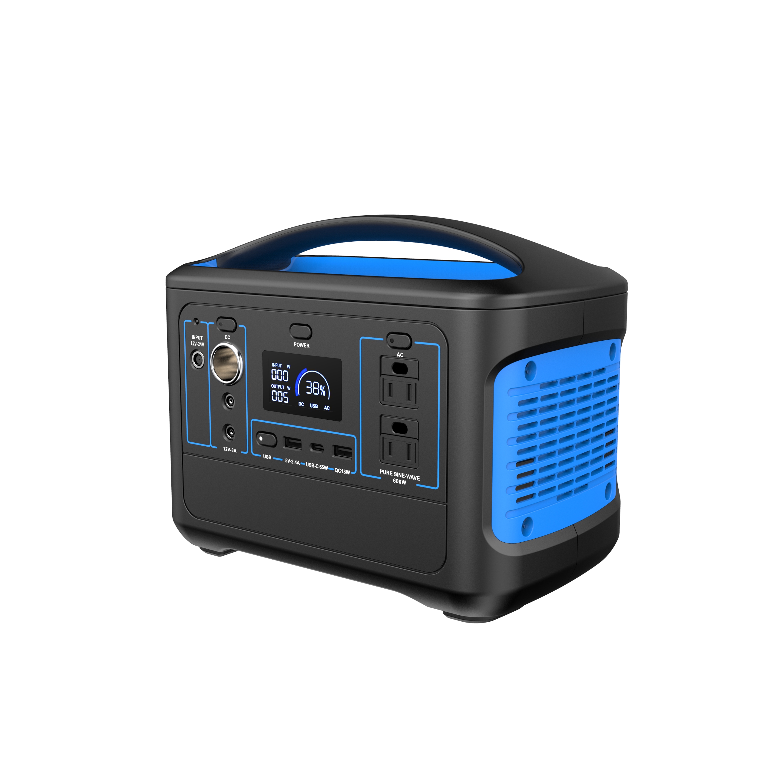 portable power generator solar battery charged  home backup power supply