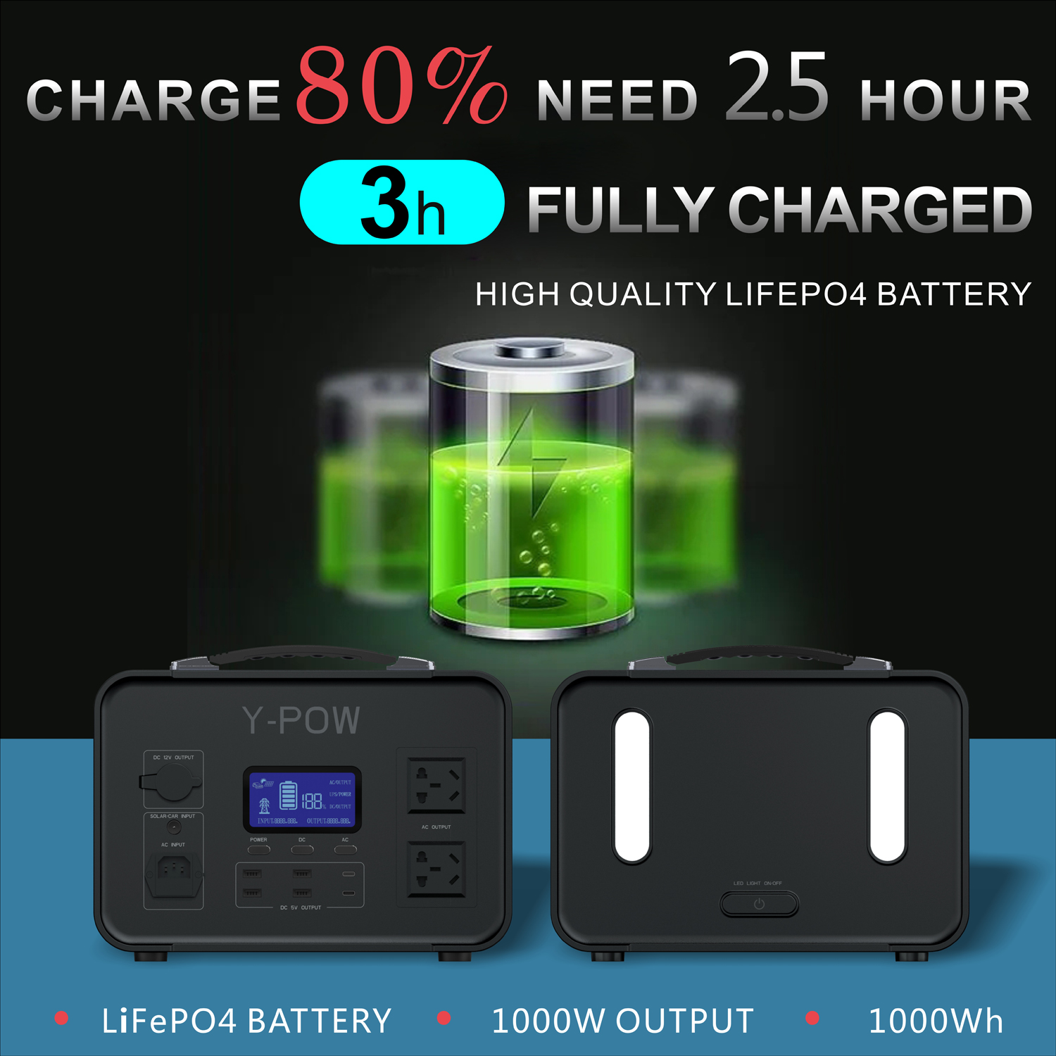 Solar fast charging, outdoor continuous power supply, STW outdoor power supply